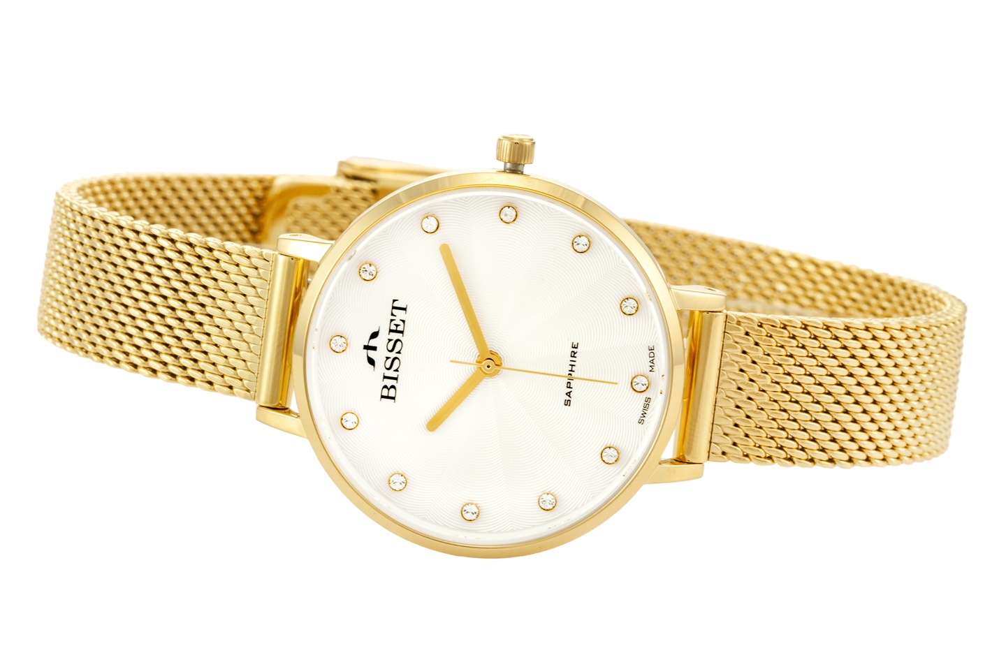 Zegarek Damski Bisset Soleure Złoty BSBF30